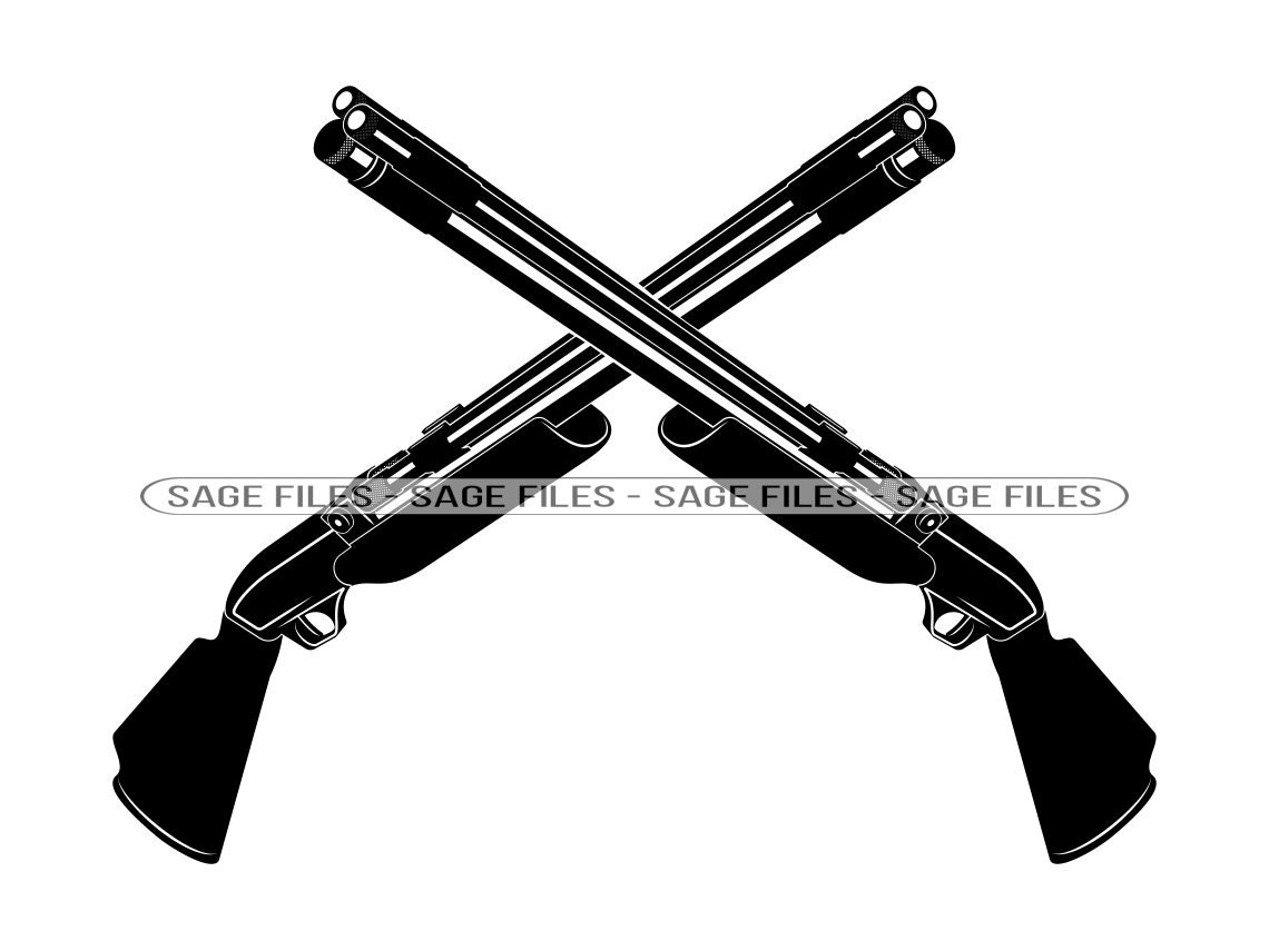 Double Barrel Shotgun Logo 2 SVG Shotgun Svg Gun Svg - Etsy