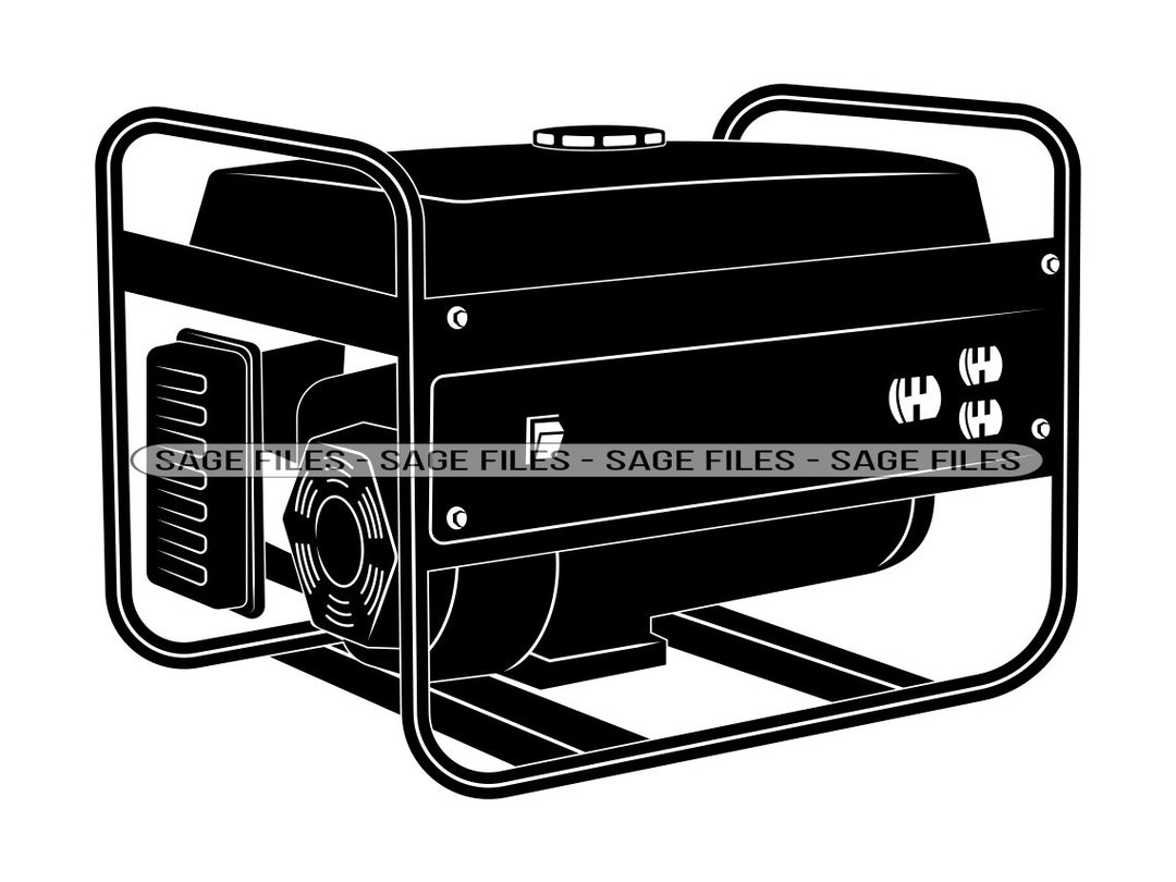 Portable Generator SVG Generator Clipart Generator Files for Etsy