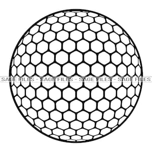 Pelota de golf # 2 SVG, Pelota de golf SVG, Golf svg, Clipart de pelota de golf, Archivos de pelota de golf para Cricut, Archivos de corte de pelota de golf para silueta, Png, Dxf,