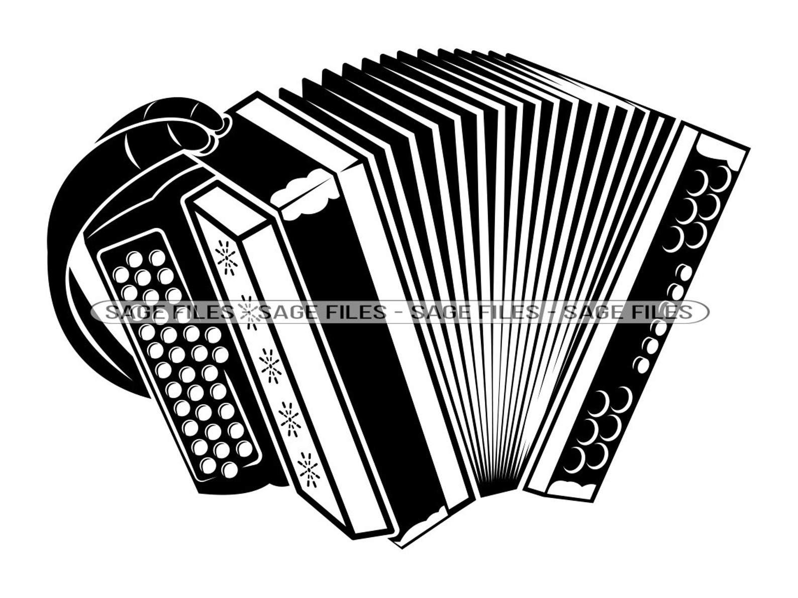 Accordéon SVG Clipart accordéon Fichiers accordéon pour Etsy France