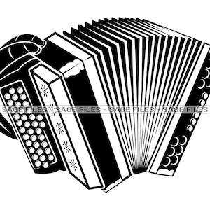 Accordéon SVG, Clipart accordéon, Fichiers accordéon pour cricut, Fichiers de coupe accordéon pour silhouette, Accordéon Png, Accordéon Dxf,