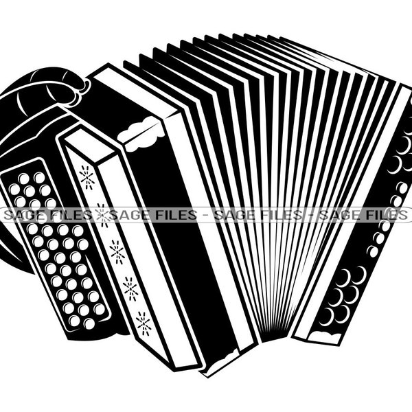 Accordion SVG, Accordion Clipart, Accordion Files for Cricut, Accordion Cut Files For Silhouette, Accordion Png, Accordion Dxf,