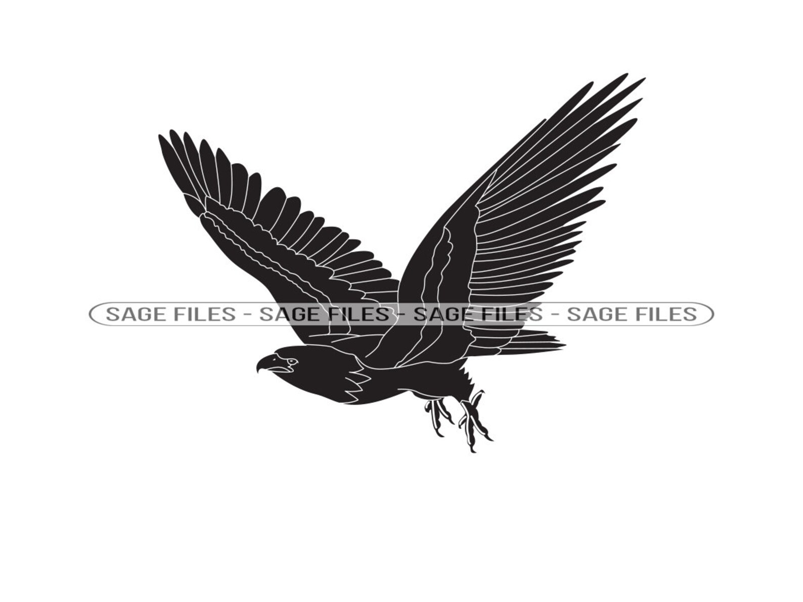 Hawk 2 SVG Hawk Svg Hawk Clipart Hawk Files for Cricut - Etsy