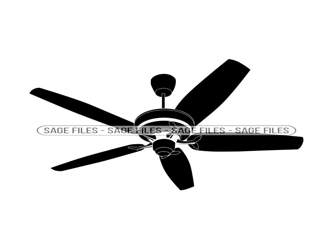Ceiling Fan 2 SVG, Ceiling Fan SVG, Ceiling Fan Clipart, Ceiling Fan