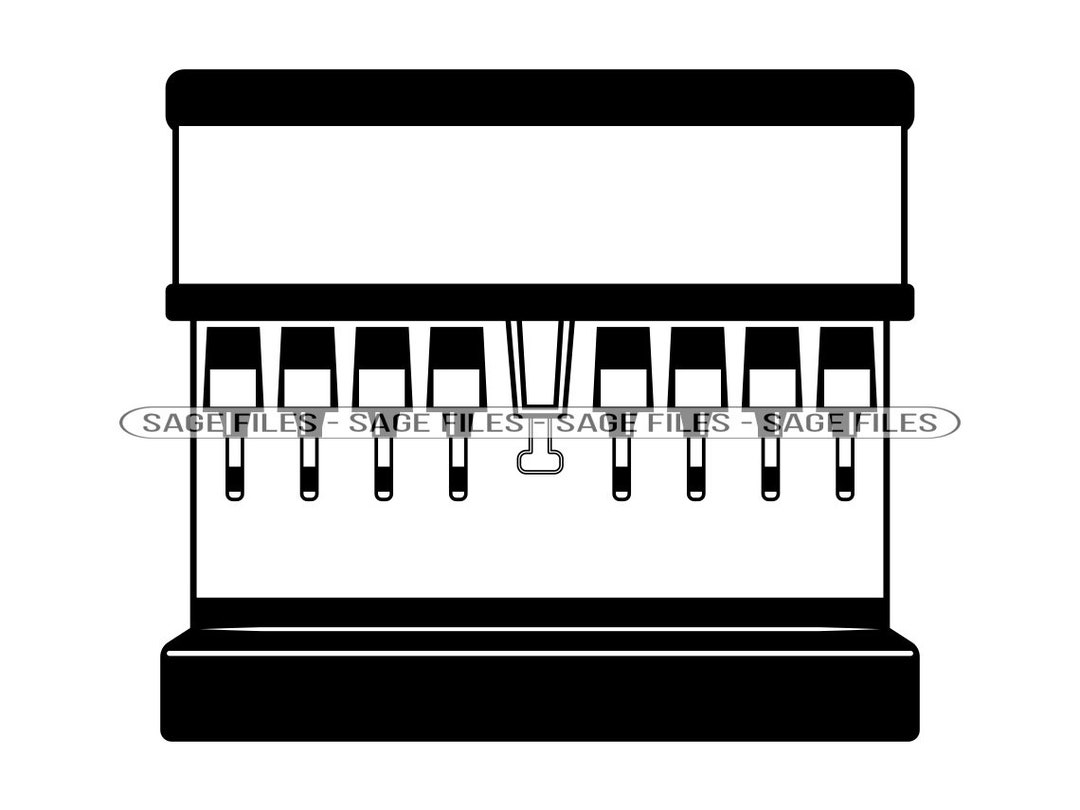 Fountain Machine Icon Soda Fountain #2 SVG, Restaurant Svg, Soda Fountain Clipart, Soda ...