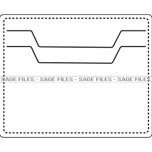 Esquema del soporte de la tarjeta SVG, Soporte de la tarjeta SVG, Billetera Svg, Clipart del soporte de la tarjeta, Archivos para cricut, Cortar archivos para Silhouette, Png, Dxf