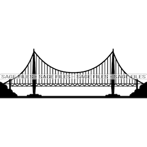 Bridge #3 SVG, Bridge SVG, Bridge Clipart, Bridge Files for Cricut, Bridge Cut Files For Silhouette, Png, Dxf