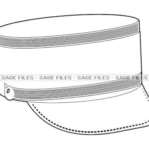 Train Conductor Cap #2 SVG, Train Conductor Hat Svg, Train Conductor Cap Clipart, Files for Cricut, Cut Files For Silhouette, Png, Dxf
