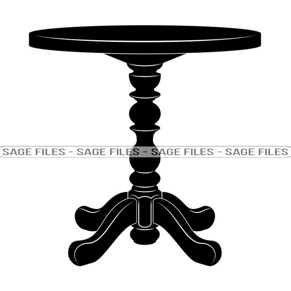 Round Table SVG, Round Table Clipart, Round Table Files for Cricut, Round Table Cut Files For Silhouette, Round Table Png, Dxf