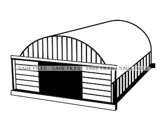 Hangar SVG, Aeroporto Svg, Avião Svg, Aeronave Svg, Hangar Clipart, Arquivos Hangar para Cricut, Arquivos cortados para silhueta, Png, Dxf
