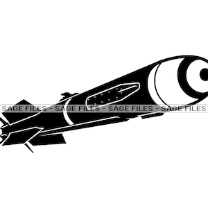 Missile Svg, Rocket Svg, Bomb Svg, Missile Clipart, Missile Files for Cricut, Missile Cut Files For Silhouette, Png, Dxf