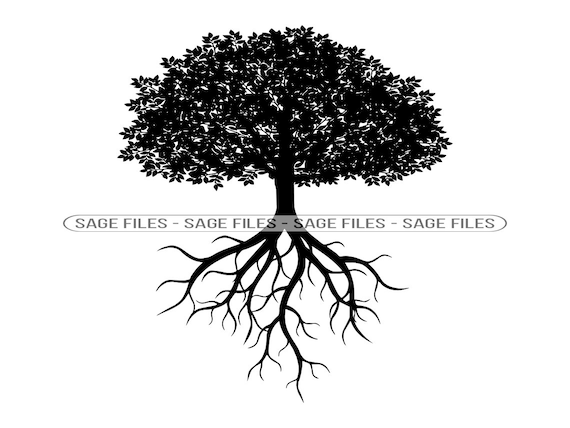 Tree With Roots SVG Family Tree SVG Tree With Roots Clipart - Etsy ...