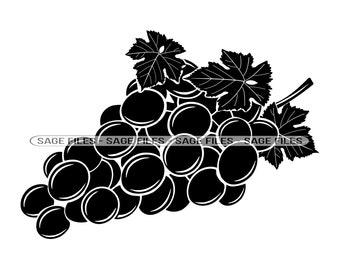 Grape #8 SVG, Grape SVG, Wine Svg, Fruit SVG, Grape Clipart, Grape Files for Cricut, Grape Cut Files For Silhouette, Png, Dxf