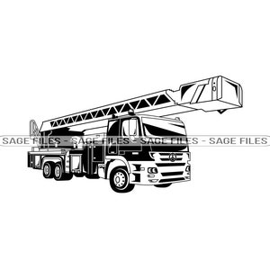 Fire Truck #11 SVG, Firetruck Svg, Fire Engine SVG, Fire Truck Clipart, Fire Truck Files for Cricut, Cut Files For Silhouette, Png, Dxf