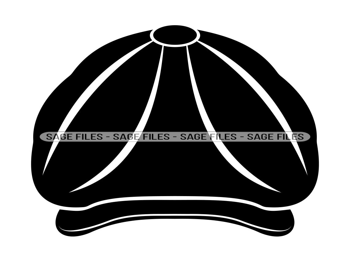 Newsboy Cap 2 Svg Newsboy Hat Svg Newsboy Cap Clipart Etsy