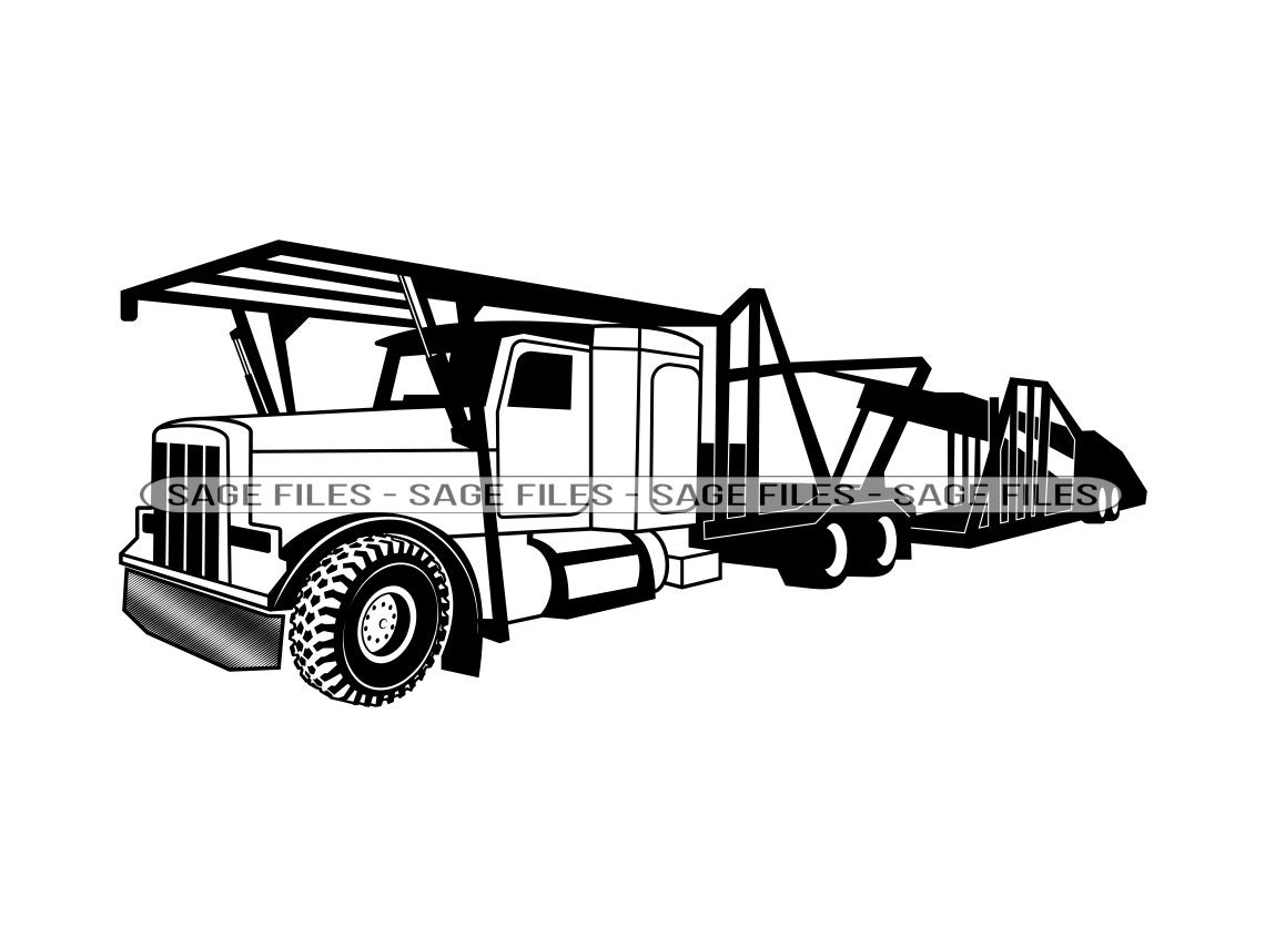 Car Carrier Truck 3 SVG, Car Carrier Truck Svg, Truck Svg, Trucker Svg
