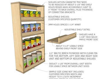 Make A Back Of Door Spice Organizer Customizable Behind The Door