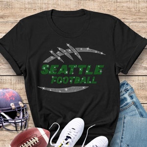 T-shirt Seattle Game Day, voetbal mama of papa Game Day-kleding, zacht katoenen shirt sportliefhebbers, shirt voetbalteam