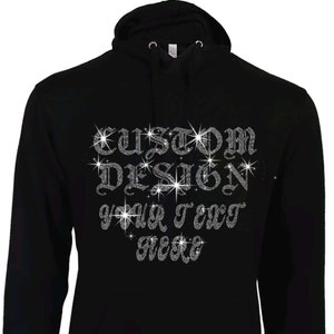 Custom 2025 rhinestone hoodie