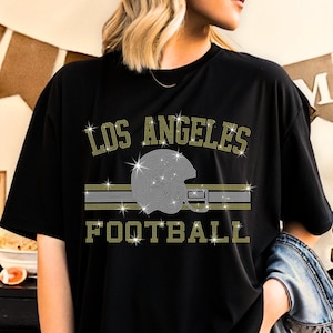 Los Angeles Football Rhinestone T-Shirt: Game Day Fan Apparel