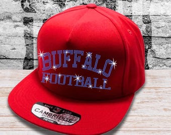 Buffalo Football Rhinestone Trucker Hat - Game Day Bling