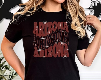 Arizona Rhinestone Shirt: Sparkling Tailgate Party Tee