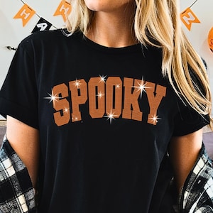 Spooky Rhinestone Halloween Shirt: Bling Fall Sweatshirt
