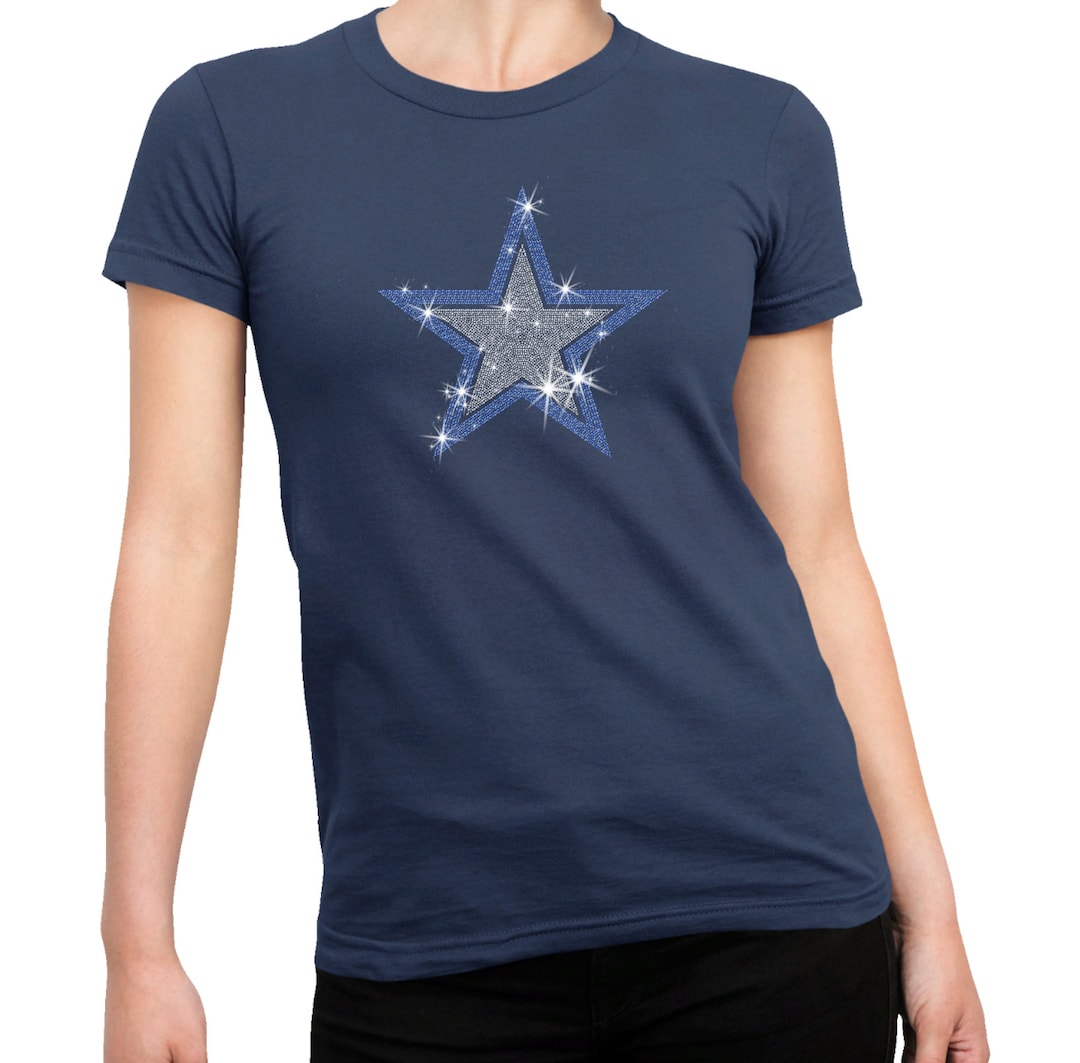 Dallas Rhinestone Star T-shirt: Football Team Shirt - Etsy