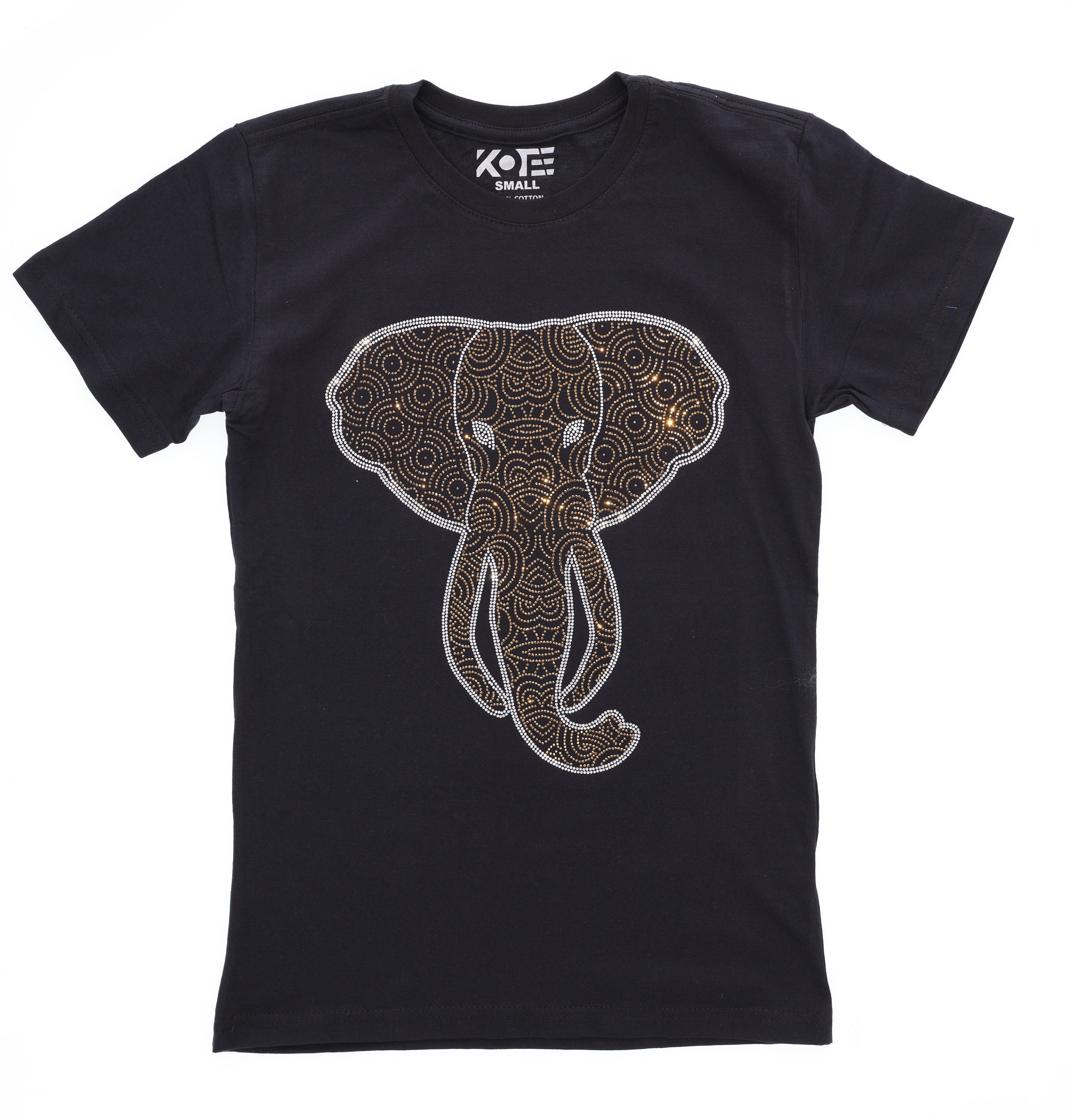Rhinestone Elephant T-shirt: Mandala Style Wildlife Tee - Etsy