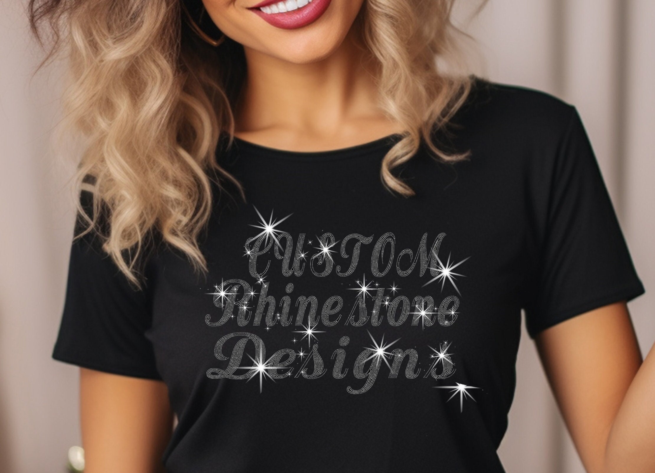 LET'S DO A QUICK RHINESTONE BLING SHIRT