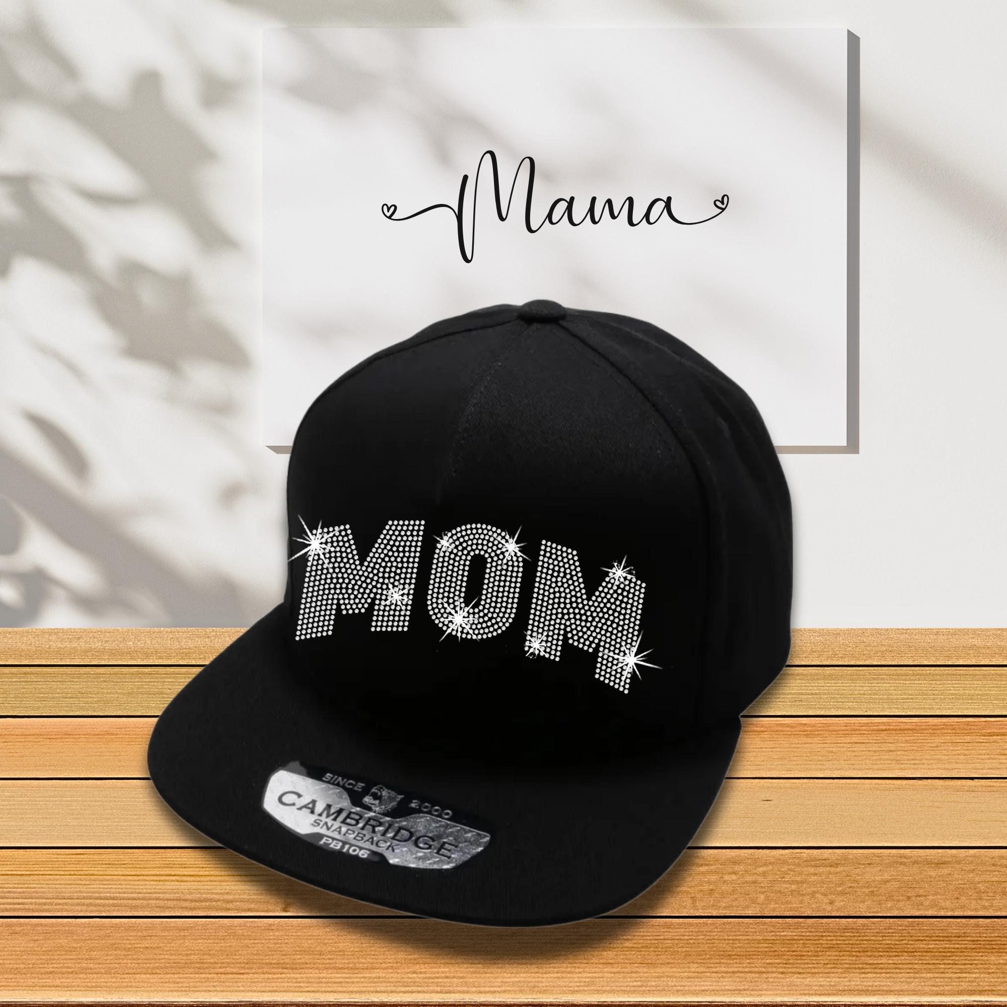 Mom Rhinestone Snapback Cap: Unique Women's Headwear