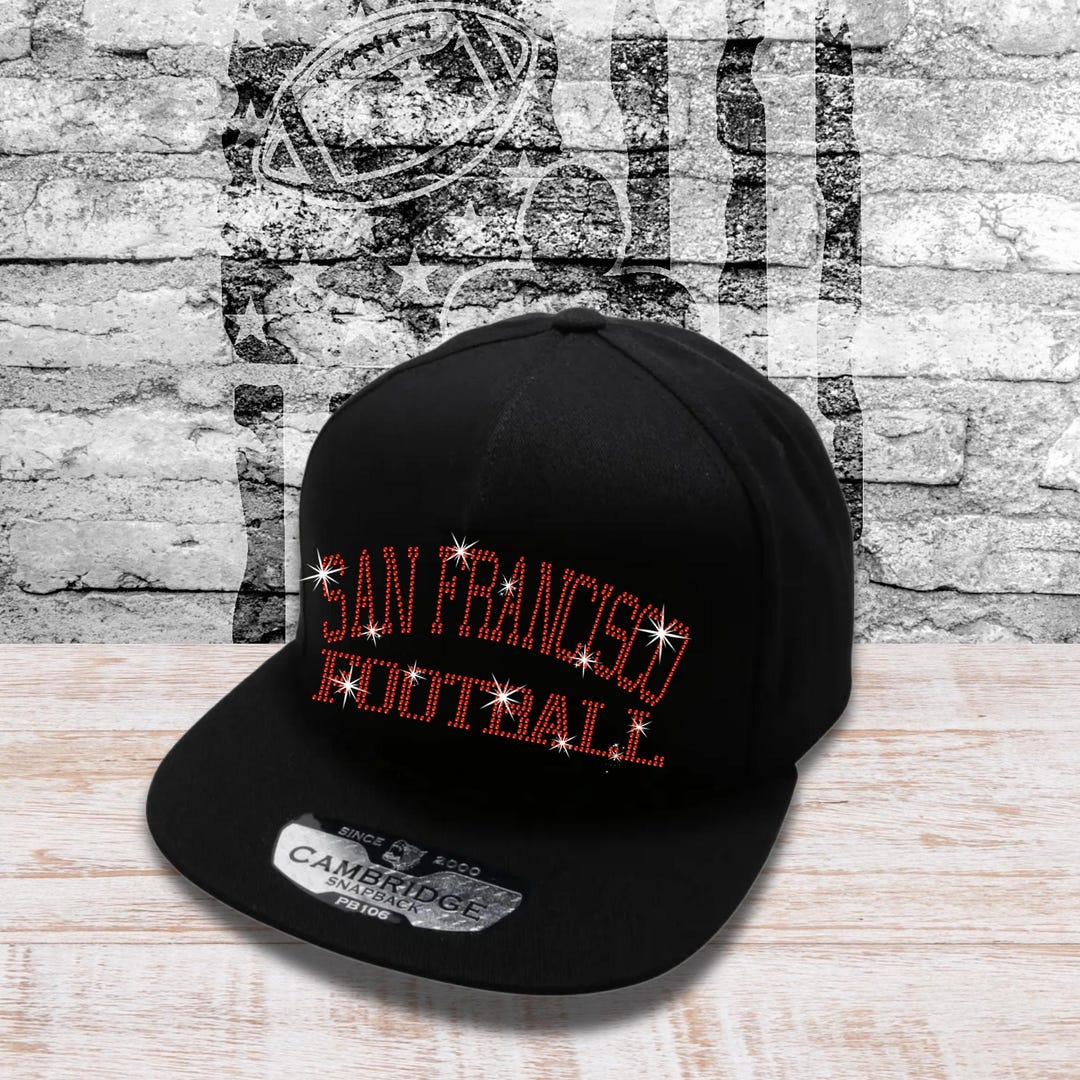 San Francisco Football Rhinestone Snapback Cap - Game Day  display picture 2