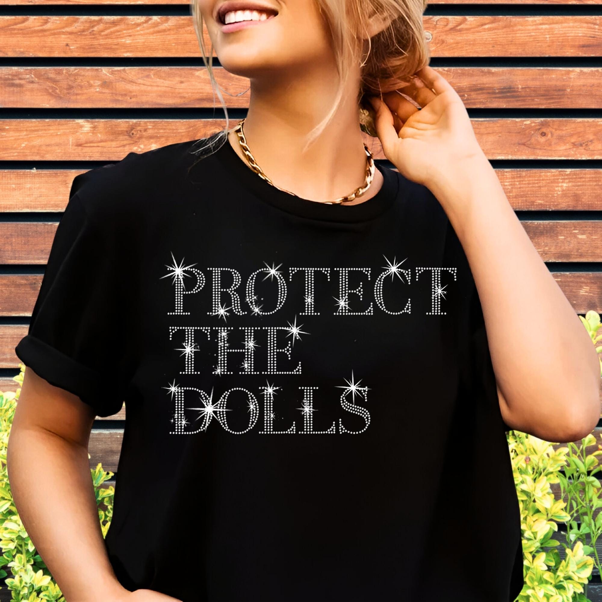 Treat Ürself rhinestone T-shirts 3色まとめ売り Protect the Dolls Rhinestone T-shirt: Feminist Equality Tee - Etsy