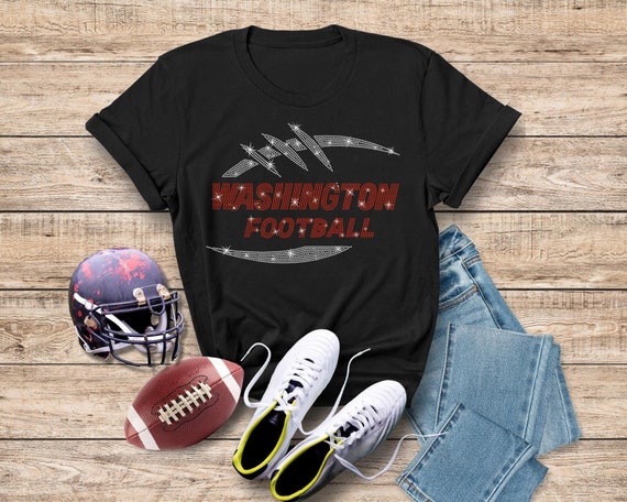 Washington Game Day Rhinestone T-shirt, Retro Football Team Game