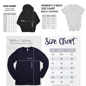 May include: A size chart for women's relaxed jersey v-neck t-shirts and jersey racerback tanks. The chart shows the body length and width for sizes S, M, L, XL, and 2XL. The t-shirt colors include maroon, natural, navy, white, heather peach, athletic heather, dark grey heather, heather military green, and black. The tank colors include maroon, black, navy, sunset, athletic heather, white, heather mauve, dark grey heather, heather military green, and natural.