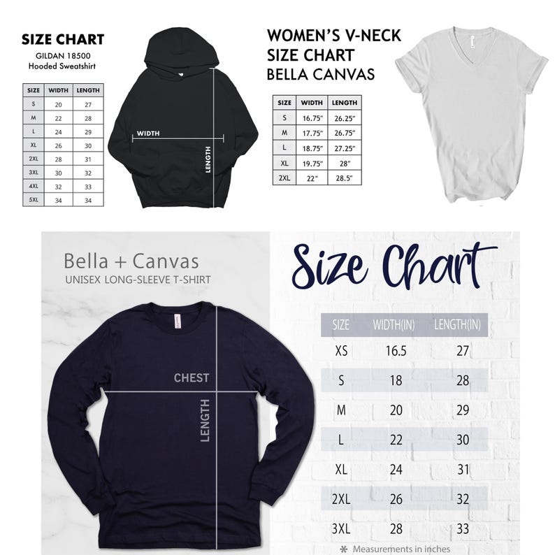 May include: A size chart for women's relaxed jersey v-neck t-shirts and jersey racerback tanks. The chart shows the body length and width for sizes S, M, L, XL, and 2XL. The t-shirt colors include maroon, natural, navy, white, heather peach, athletic heather, dark grey heather, heather military green, and black. The tank colors include maroon, black, navy, sunset, athletic heather, white, heather mauve, dark grey heather, heather military green, and natural.