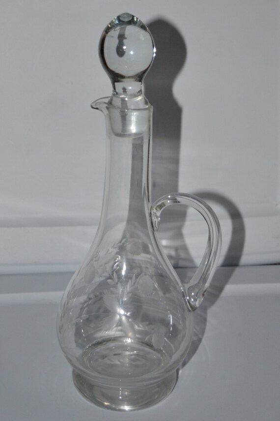 Vintage Princess House Handblown Crystal Decanter Etsy