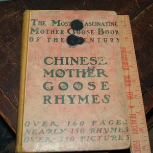 1900 Antique Book Chinese Mother Goose Rhymes