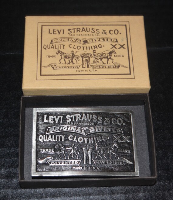 1976 Bergamot Brass Works Levi Strauss New in Box Belt 1976 Bergamot Brass Works Levi Strauss New in Box Belt