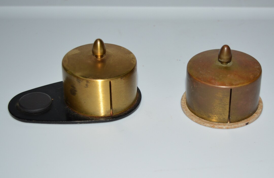 Vintage Brass Postage Stamp Dispenser Etsy