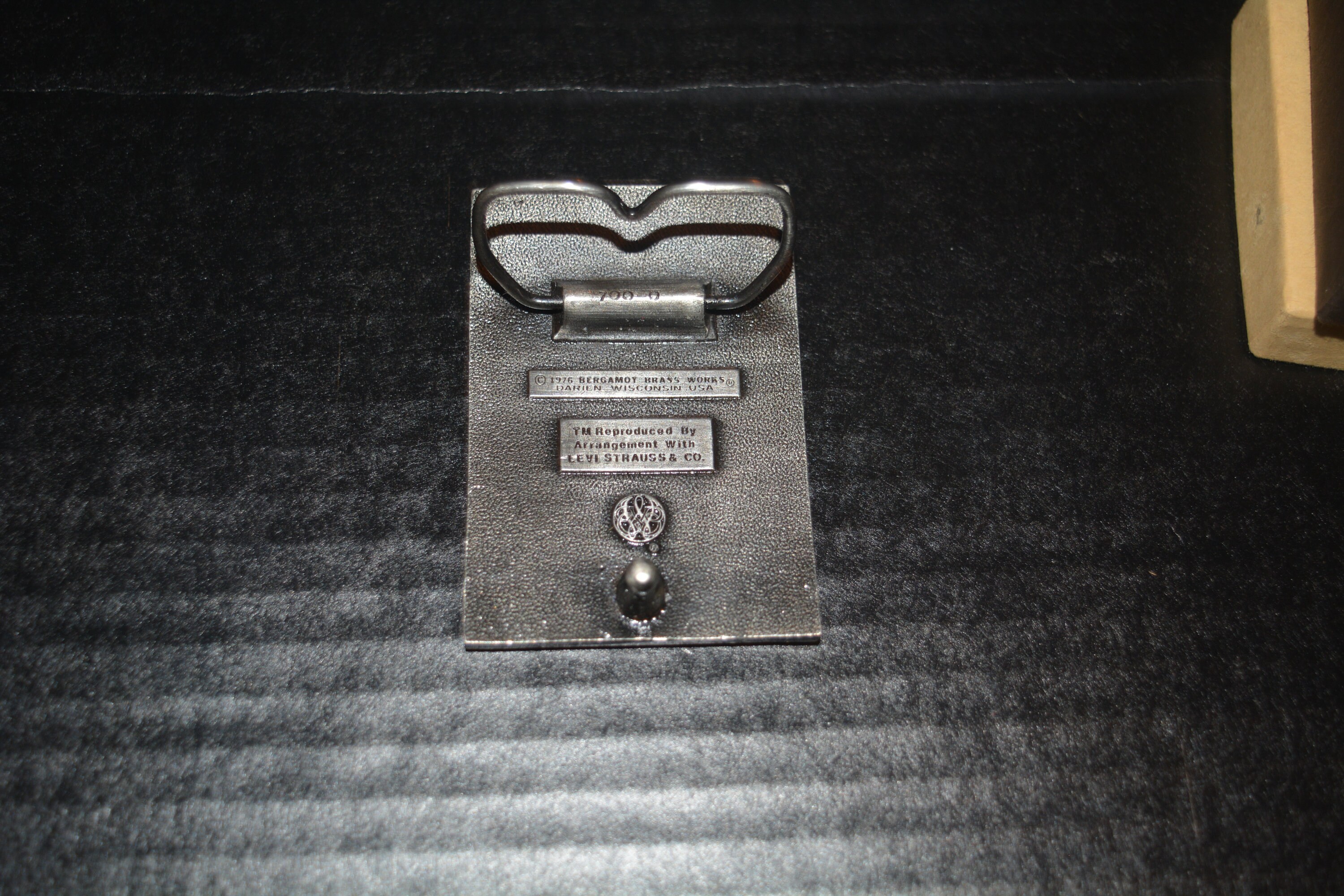 1976 Bergamot Brass Works Levi Strauss New in Box Belt 1976 Bergamot Brass Works Levi Strauss New in Box Belt