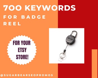 Keywords for BADGE REEL Keywords list Search optimization Tagging item Seo help Seo keyword research Popular best badge reel key words A94