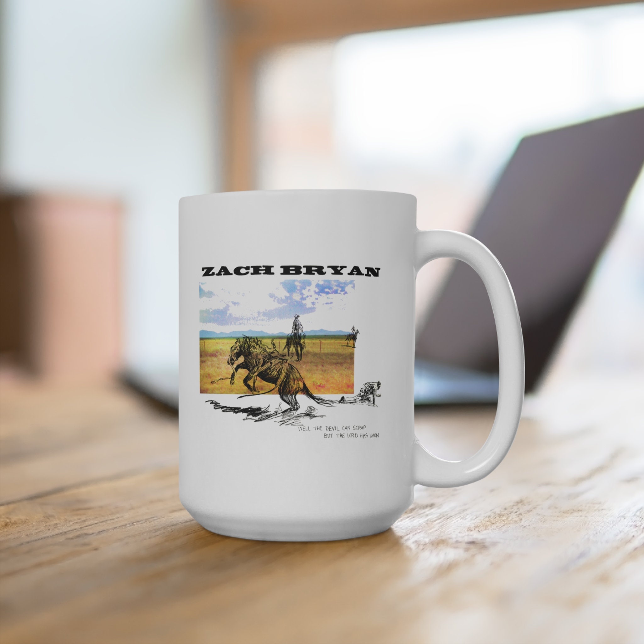 The Devil Can Scrap But The Lord Has Won, Zach Bryan Mug, Zach Bryan Gifts for Him