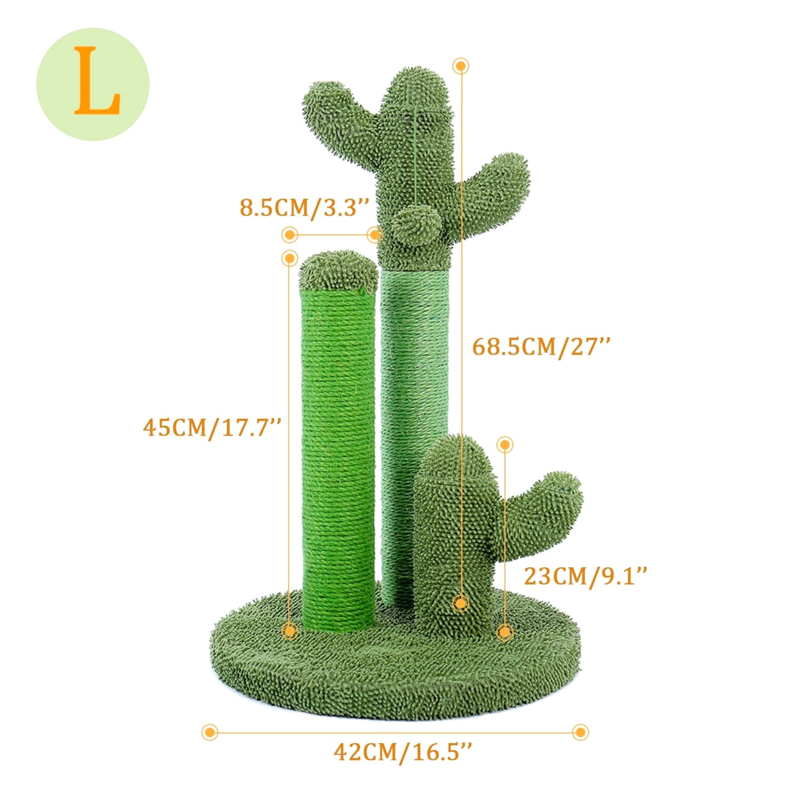 Cute Cactus Pet Cat Tree Toy With Ball Scratching Cat Toys Etsy
