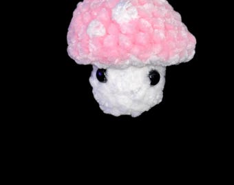 かぎ針編みのキノコぬいぐるみ - インタラクティブなポップイットフィジェットトイ、ストレス解消