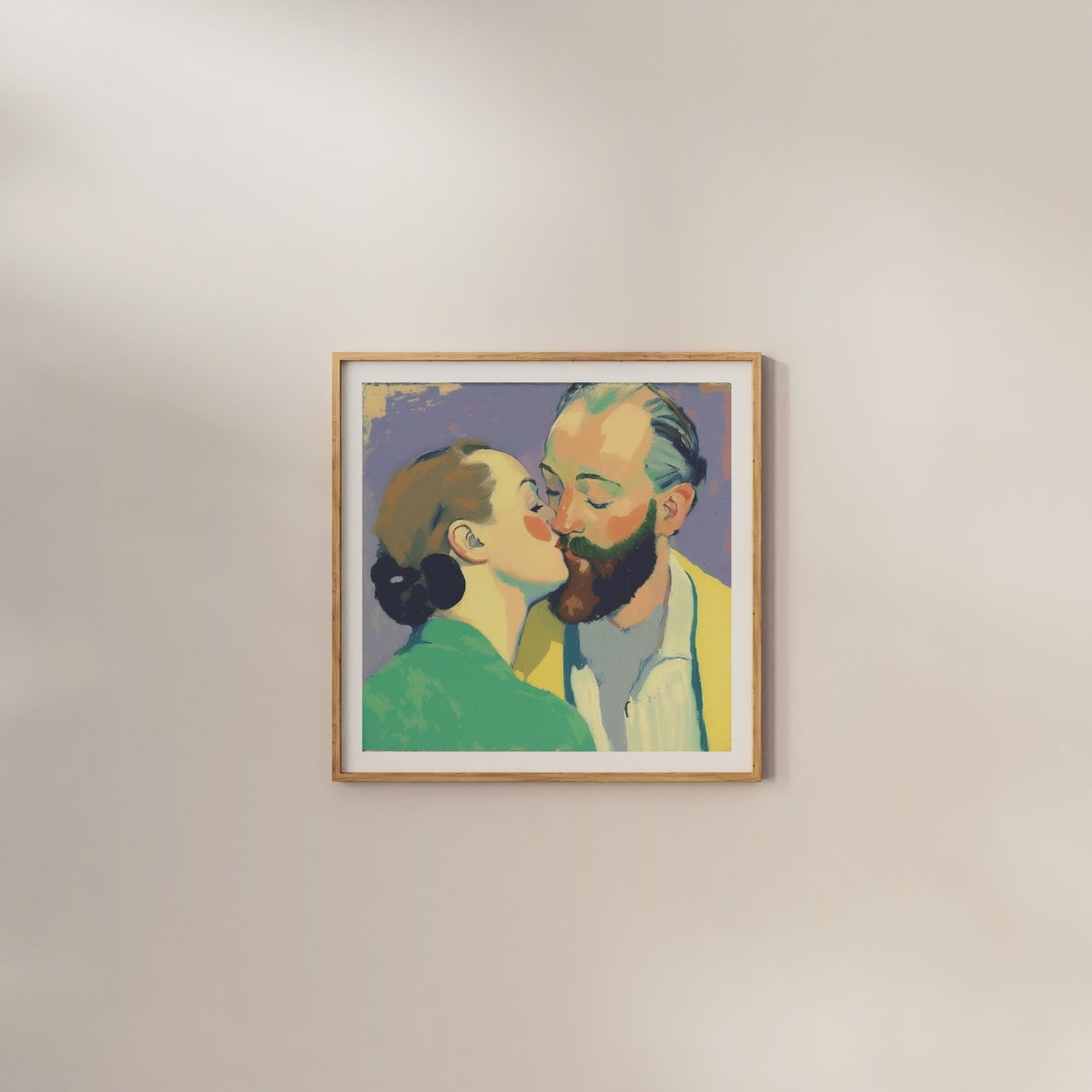 Wall Art matisses Kiss 2023 Digital Art Etsy