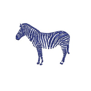 Zebra Embroidery Design, Zebra Animal Safari Outline Machine Embroidery File, Instant Digital Download, 4x4, 5x7, 6x10