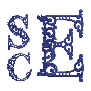 Versailles Vine Monogram Font Embroidery Design | Script Floral Letters Machine Embroidery | A-Z, 2-6 inch | Digital Download, BX included