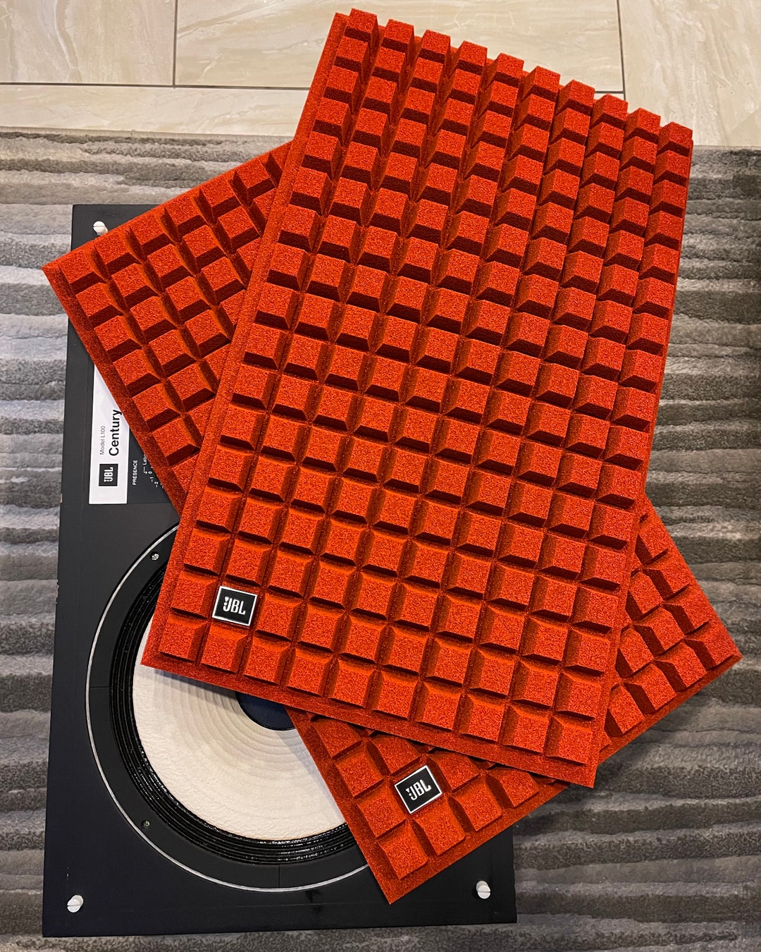 Burnt Orange JBL L100 Century Foam Quadrex Speaker Grille Inserts Etsy