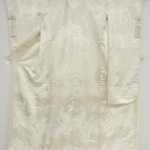 Vintage silk wedding kimono Uchikake/shiromuku crane pine tree and clouds